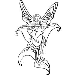Coloring page: Fairy (Characters) #96018 - Free Printable Coloring Pages