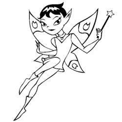 Coloring page: Fairy (Characters) #96026 - Free Printable Coloring Pages