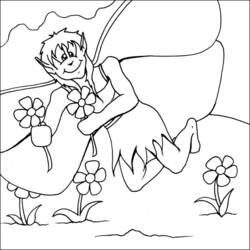 Coloring page: Fairy (Characters) #96038 - Free Printable Coloring Pages