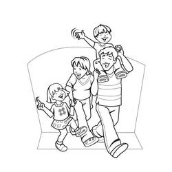 Coloring page: Family (Characters) #95085 - Free Printable Coloring Pages