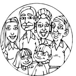 Coloring page: Family (Characters) #95089 - Free Printable Coloring Pages