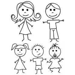 Coloring page: Family (Characters) #95215 - Free Printable Coloring Pages