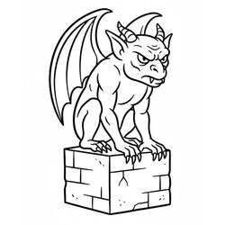 gargoyle (Characters) coloring page #221778 to print and color