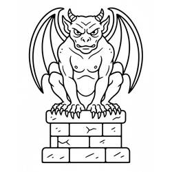 gargoyle (Characters) coloring page #221779 to print and color