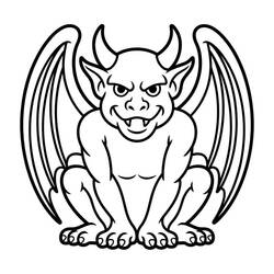 gargoyle (Characters) coloring page #221780 to print and color