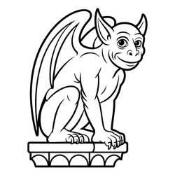 gargoyle (Characters) coloring page #221782 to print and color