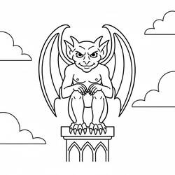gargoyle (Characters) coloring page #221785 to print and color