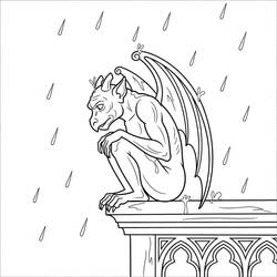 gargoyle (Characters) coloring page #221796 to print and color