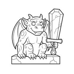 gargoyle (Characters) coloring page #221797 to print and color