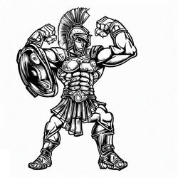 Gladiator (Characters) coloring page #189834 to print and color