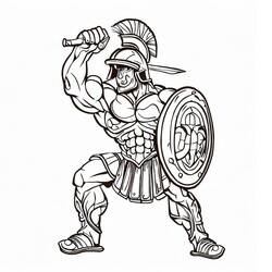 Gladiator (Characters) coloring page #189835 to print and color