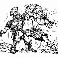 Gladiator (Characters) coloring page #189839 to print and color
