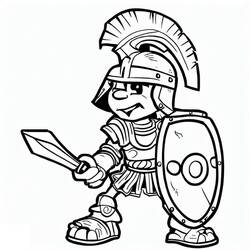 Gladiator (Characters) coloring page #189842 to print and color