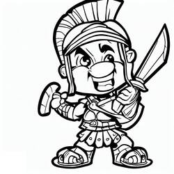 Gladiator (Characters) coloring page #189844 to print and color