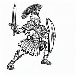 Gladiator (Characters) coloring page #189846 to print and color
