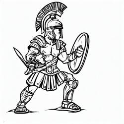 Gladiator (Characters) coloring page #189847 to print and color