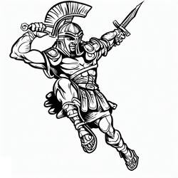 Gladiator (Characters) coloring page #189849 to print and color