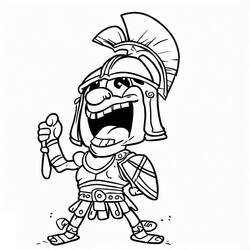 Gladiator (Characters) coloring page #189850 to print and color