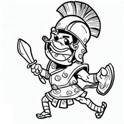 Gladiator (Characters) coloring page #189851 to print and color