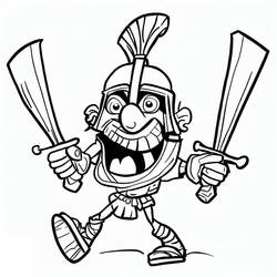 Gladiator (Characters) coloring page #189852 to print and color
