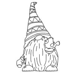 Gnome (Characters) coloring page #204829 to print and color