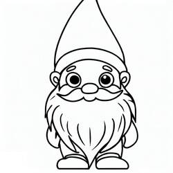 Coloring pages: Gnome - Free Printable Coloring Pages