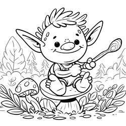 Coloring pages: Goblin - Free Printable Coloring Pages
