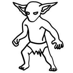 Coloring page: Goblin (Characters) #204039 - Free Printable Coloring Pages
