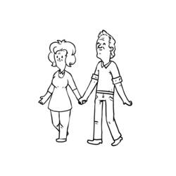 Coloring page: Grandparents (Characters) #150636 - Printable coloring pages