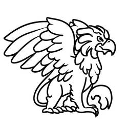 Coloring pages: Griffin - Free Printable Coloring Pages