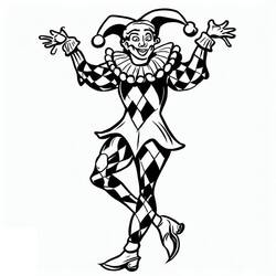 Coloring page: Harlequin (Characters) #190060 - Free Printable Coloring Pages