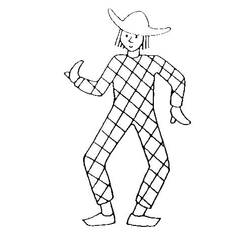 Coloring page: Harlequin (Characters) #190071 - Free Printable Coloring Pages