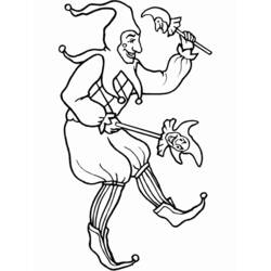 Coloring page: Jester (Characters) #148640 - Printable coloring pages