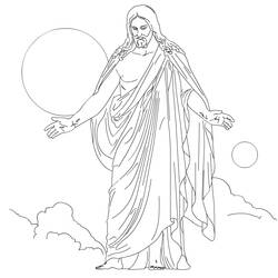 Coloring page: Jesus (Characters) #98871 - Printable coloring pages