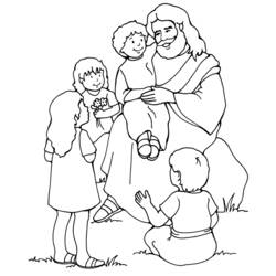 Coloring page: Jesus (Characters) #98889 - Printable coloring pages