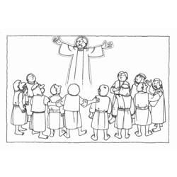 Coloring page: Jesus (Characters) #98936 - Printable coloring pages