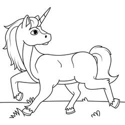 Kawaii Unicorn (Characters) coloring page #209332 to print and color