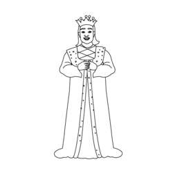Coloring page: King (Characters) #106914 - Printable coloring pages