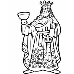 Coloring page: King (Characters) #107259 - Printable coloring pages