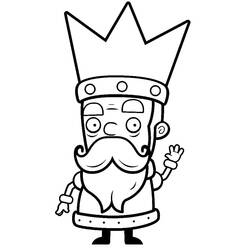 King (Characters) coloring page #186262 to print and color