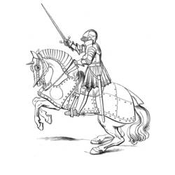 Coloring page: Knight (Characters) #86894 - Free Printable Coloring Pages