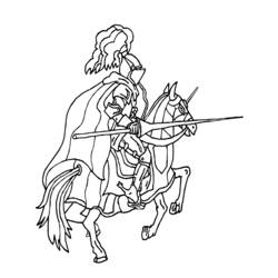 Coloring page: Knight (Characters) #86899 - Free Printable Coloring Pages