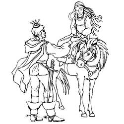 Coloring page: Knight (Characters) #86910 - Free Printable Coloring Pages