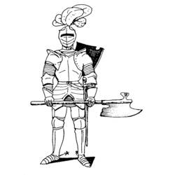 Coloring page: Knight (Characters) #86911 - Free Printable Coloring Pages