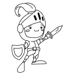 Coloring page: Knight (Characters) #86914 - Printable coloring pages