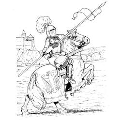 Coloring page: Knight (Characters) #86916 - Free Printable Coloring Pages