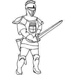 Coloring page: Knight (Characters) #86919 - Printable coloring pages