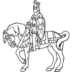 Coloring page: Knight (Characters) #86928 - Free Printable Coloring Pages