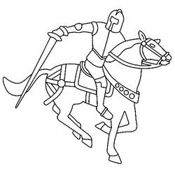 Coloring page: Knight (Characters) #86929 - Free Printable Coloring Pages