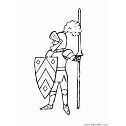 Coloring page: Knight (Characters) #86932 - Printable coloring pages